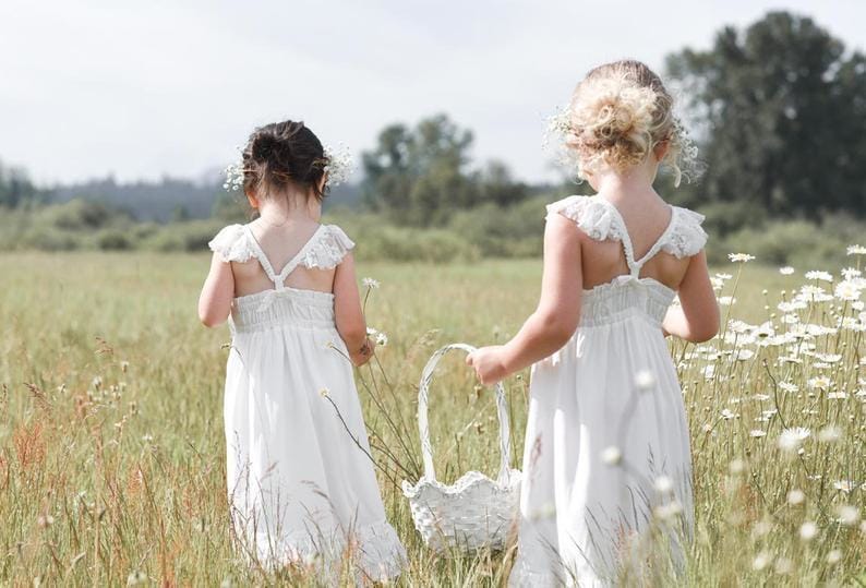 11 Lace Flower Girl Dresses for Rustic Barn Wedding