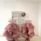 Hi Low Pleated Tulle Wedding Flower Girl Dress Kids Birthday Party Ball Gown Dress