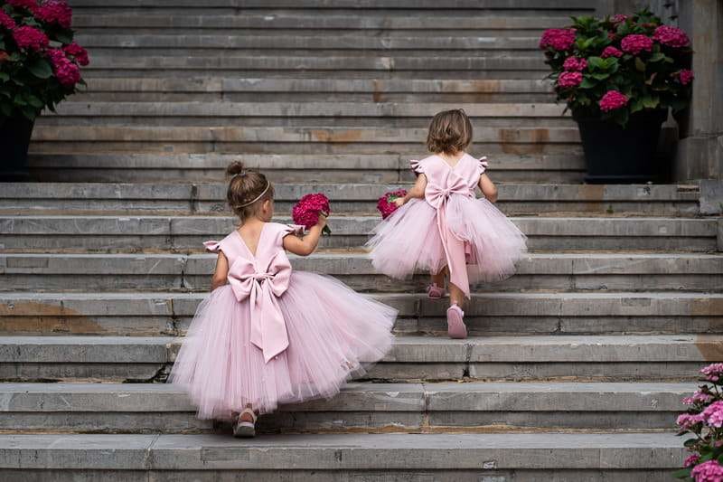 12 A-Line Flower Girl Dresses with Bows Perfect for Spring Wedding