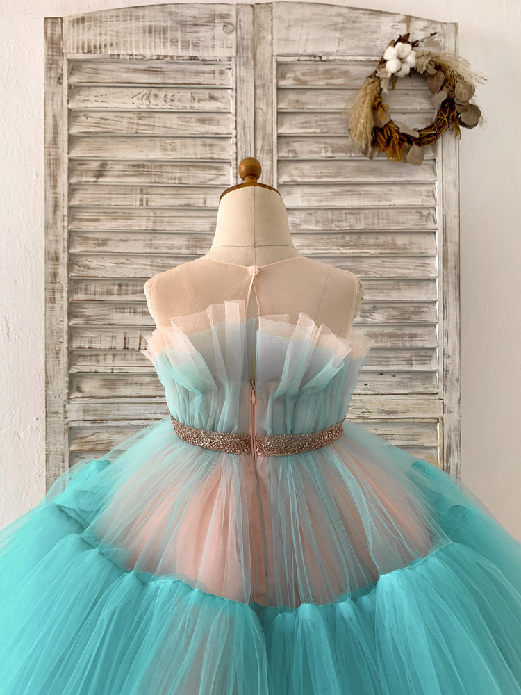 teal dress with pink flowers Long Floral-Print Maxi Dress with Lace-Up Back Yellow Floral / 14