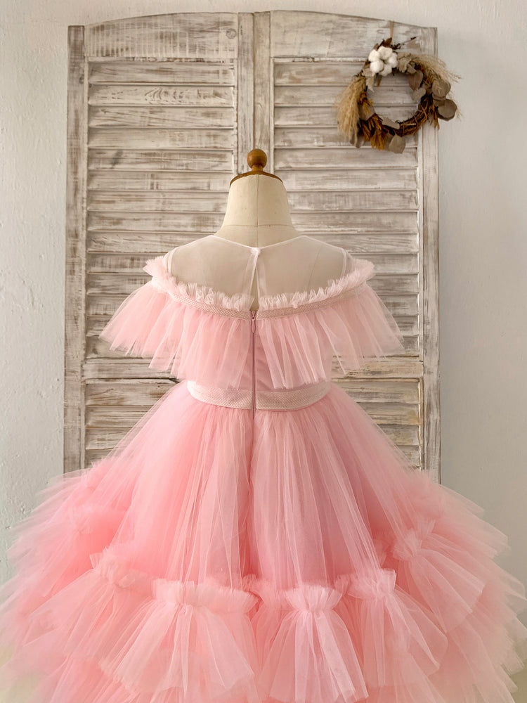 ruffle sheer dress Always In Love Ruffle Sheer Dress