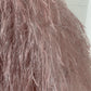 Pink / Silver Gray Jacquard Feather High Neck Wedding Party Flower Girl Dress