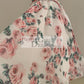 A-line Floral Print Chiffon Straps Corset Back Wedding Flower Girl Dress Kids Party Dress