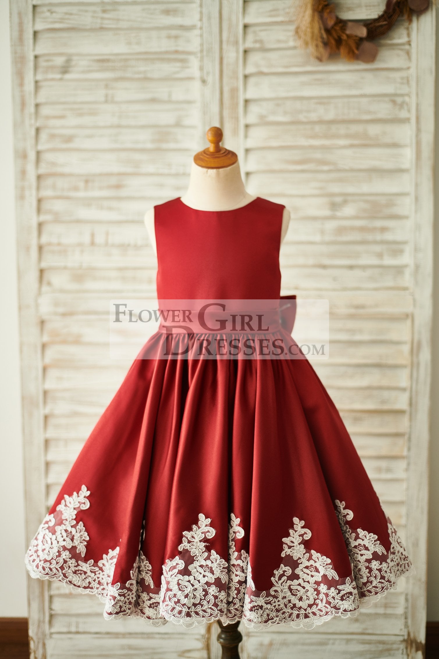 Flower girl gown burgundy 4 years old, Babies & Kids, Babies & Kids Fashion  on Carousell