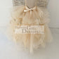 Champagne Embroidery Lace Tulle Keyhole Back Wedding Flower Girl Dress Kids Party Dress