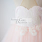 Halter Neckline Ivory Lace Pink Tulle Sheer Back Wedding Flower Girl Dress