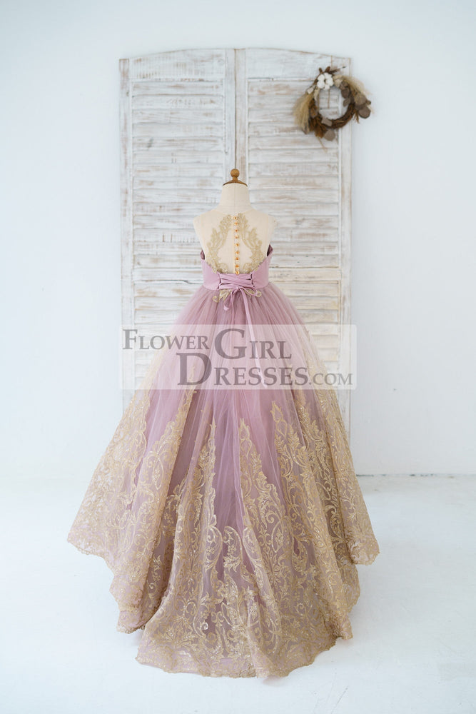 8T Flower Girl Dresses - "Rose Gold" 8T Flower Girl Dresses - "Rose Gold"