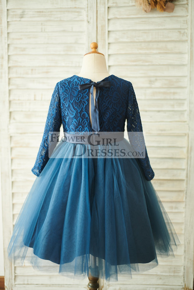 Little Girl's Dresses - "Navy Blue" - Flower Girl Dresses Little Girl's Dresses - "Navy Blue" - Flower Girl Dresses