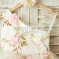 One Shoulder Floral Organza Pink Tulle Cupcake Wedding Flower Girl Dress