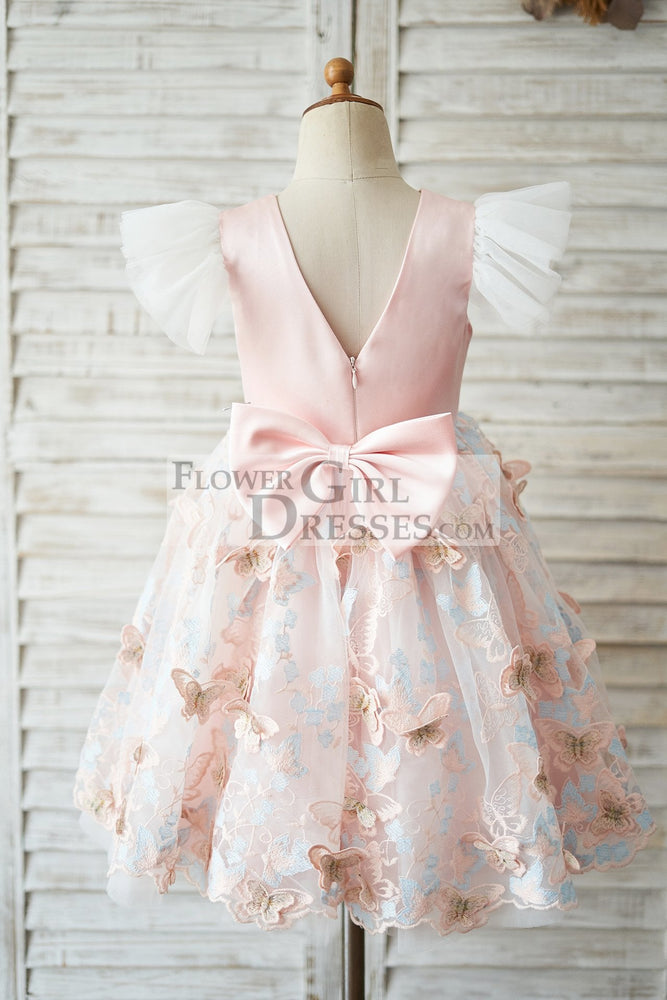 satin butterfly dress Off The Shoulder Satin Butterfly Blue A Line Prom Dress