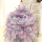 Rainbow Ruffle Tulle Butterfly Beaded Sequin Backless Wedding Flower Girl Dress Kids Birthday Party Ball Gown Dress