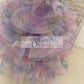 Rainbow Ruffle Tulle Butterfly Beaded Sequin Backless Wedding Flower Girl Dress Kids Birthday Party Ball Gown Dress